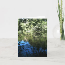 Cartão de Cumprimentos Personalizado Lago Tranquil