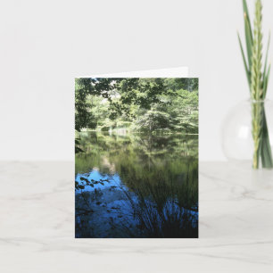 Cartão de Cumprimentos Personalizado Lago Tranquil