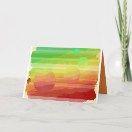 Cartão de cumprimentos planetário