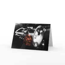 Cartão de cumprimentos romântico do bronze, do