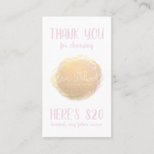 Cartão de cupom Comercial para Fotografia