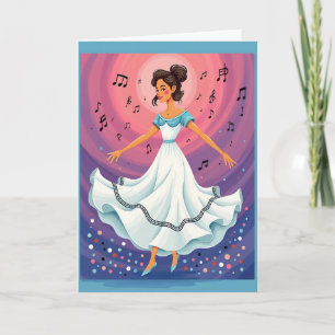Cartão de Dança do Dia das Mães Gracioso