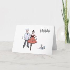 Cartão de Dançarinos de Clockwork