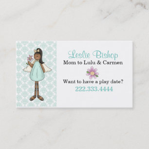 Cartão de data de jogo para Mamães de anjo étnicas