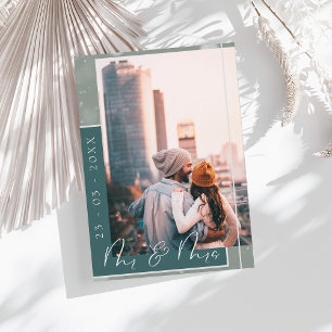 Cartão de Data de Salvamento de Foto de Roteiro Ve