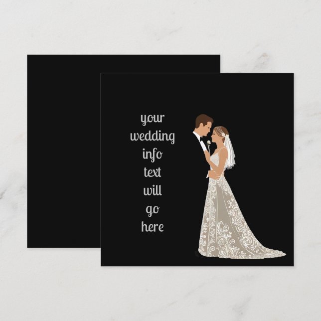 Cartão de data de salvamento plano (Frente/Verso)