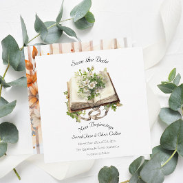 Cartão de Data de Salvamento Plano Novos Começos