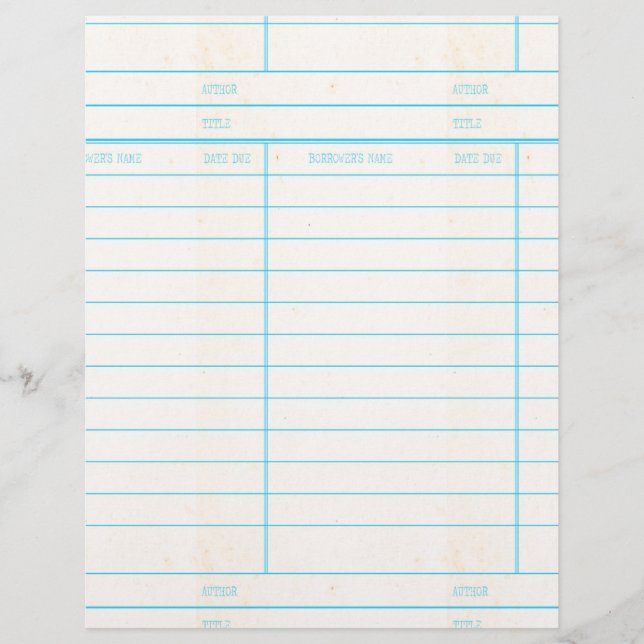 Cartão de Data de Vencimento do Livro de Bibliotec (Frente)