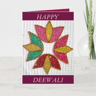 Cartão de Deepavali ou de Deewali