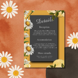 cartão de depósito de flores de Margaret (preto)