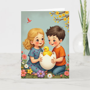 Cartão de Descoberta da Primavera