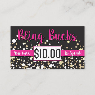 Cartão De Desconto $10 fanfarrões de Bling