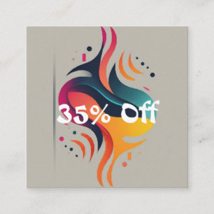Cartão De Desconto 35% De Poupanças Maciças Esperando!