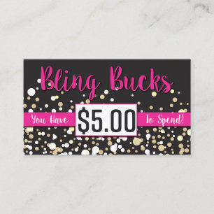 Cartão De Desconto $5 fanfarrões de Bling
