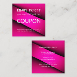 Cartão De Desconto Abastecimento de salões de relva de prata de luxo