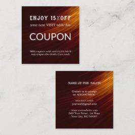 Cartão De Desconto Abastecimento de salões de relva de prata de luxo