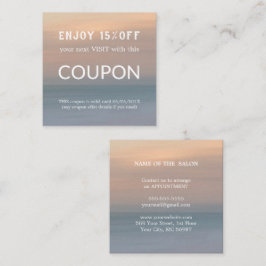 Cartão De Desconto Abastecimento de salões de relva de prata de luxo