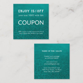 Cartão De Desconto Abastecimento de salões de relva de prata de luxo