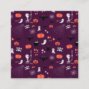 Cartão De Desconto Arte Assustadoramente Fofa de Halloween