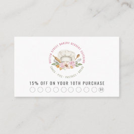 Cartão De Desconto Baker Pastelaria Utensílios Aquecedores