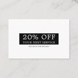 Cartão De Desconto Caixa de Seleção Moderna - Qualquer Cor - Comprova