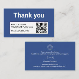 Cartão De Desconto Cleaning Company | Custom Logo Cleaning Service