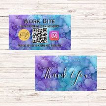 Código QR do Instagram de Negócios de Aquarela de 