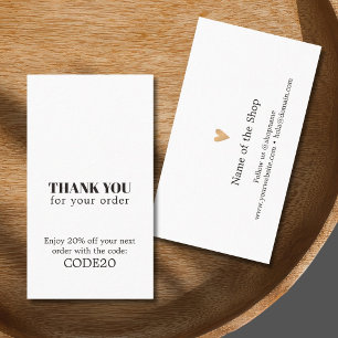 Cartão De Desconto Compro Dourado Elegante Minimalista Faux