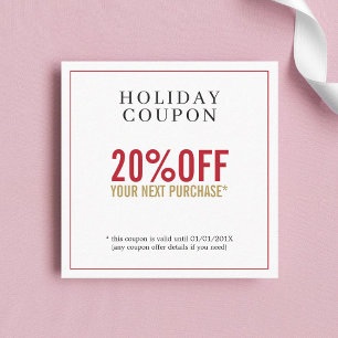 Cartão De Desconto Cupão de Salão da Bela Branca do Simples Ouro Verm