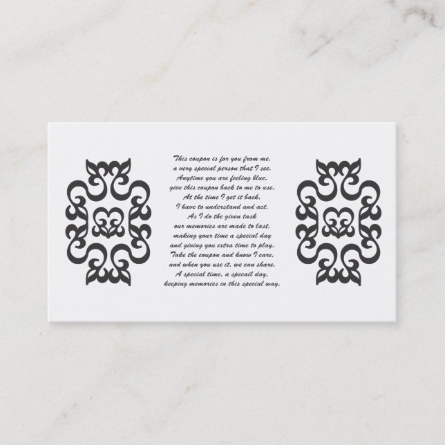 Cartão De Desconto Cupons para você dar (Frente)