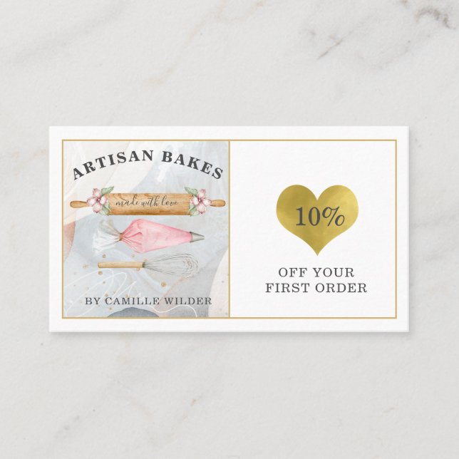 Cartão de Desconto de Pastelaria (Frente)