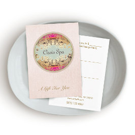 Cartão De Desconto Elegante Beauty Salon e Spa Gift Certificate