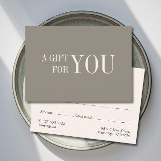 Cartão De Desconto Elegante cartão-presente personalizável com fundo