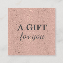 Cartão De Desconto Elegante Rosa Dourado Beauty Salon