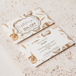 Cartão De Desconto Farmhouse Artisan Bakery