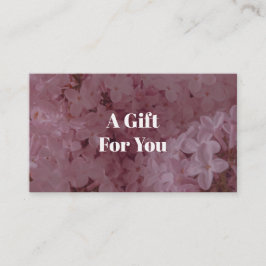 Cartão De Desconto Feminine and romantic pink lilac