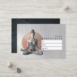 Cartão De Desconto Instrutor de Meditação Yoga Reiki Master Lotus Pos