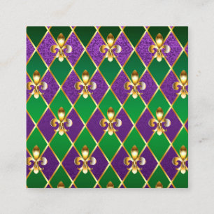 Cartão De Desconto Jewelry Background Mardi Gras