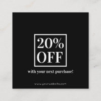 Cartão de desconto mínimo