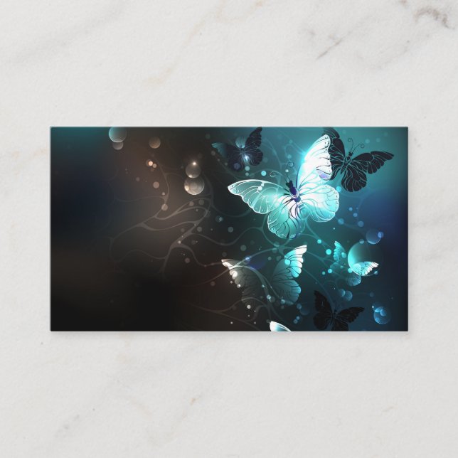 Cartão De Desconto Mint Night Butterflies (Frente)