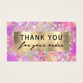 Cartão de desconto óptico cor-de-rosa com brilho