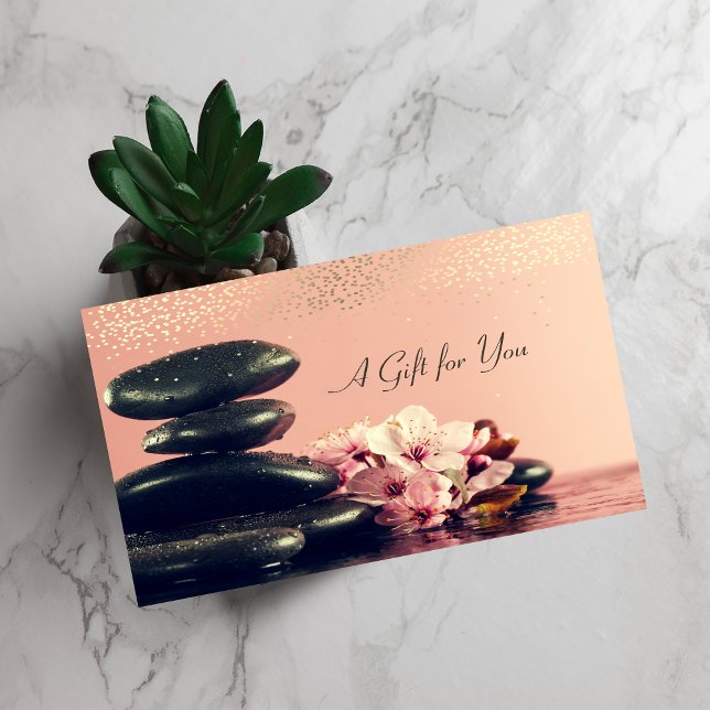 Cartão De Desconto Pedras Zen,Spa,Massagem (Criador carregado)