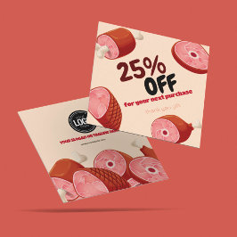 Cartão De Desconto Personalizar empresa | Compro Butcher