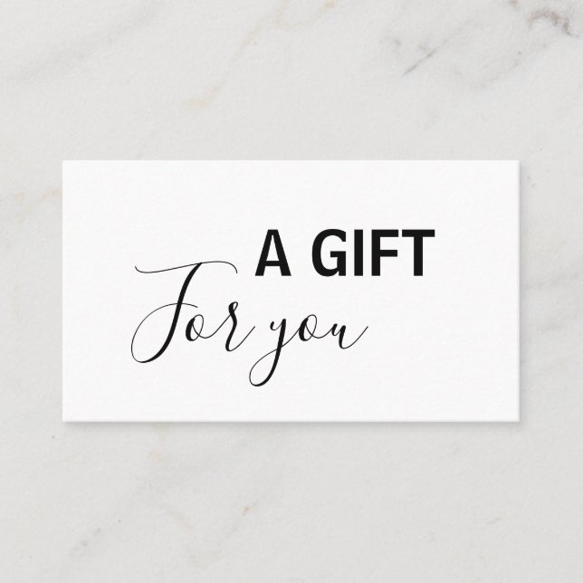 Cartão De Desconto simples e mínimo adicionar texto do endereço do se (Frente)