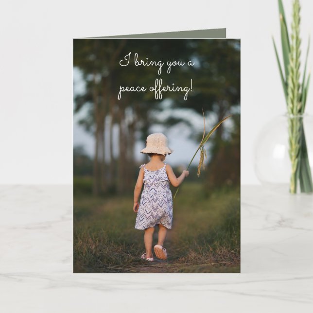 CARTÃO DE DESCULPAS QUE OFERECE PAZ (Frente)