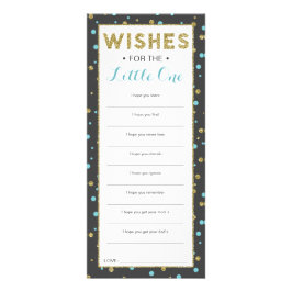 Cartão de Desejo, Chá de fraldas Safari, Pacote 25