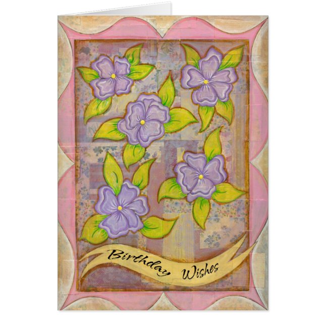 Cartão de Desejo de Aniversário (Frente)