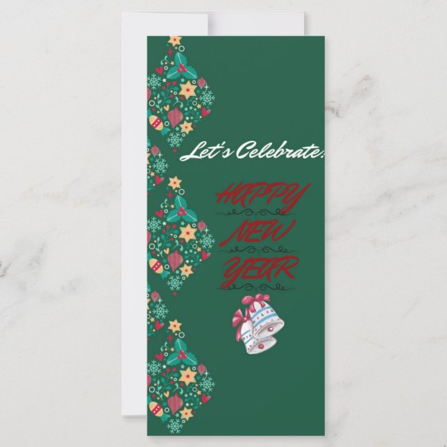 Cartão de desejo de ano novo (Frente)
