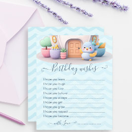 Cartão de Desejo de Bebê Personalizado com Dragão