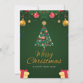 Cartão de Desejo Feriado